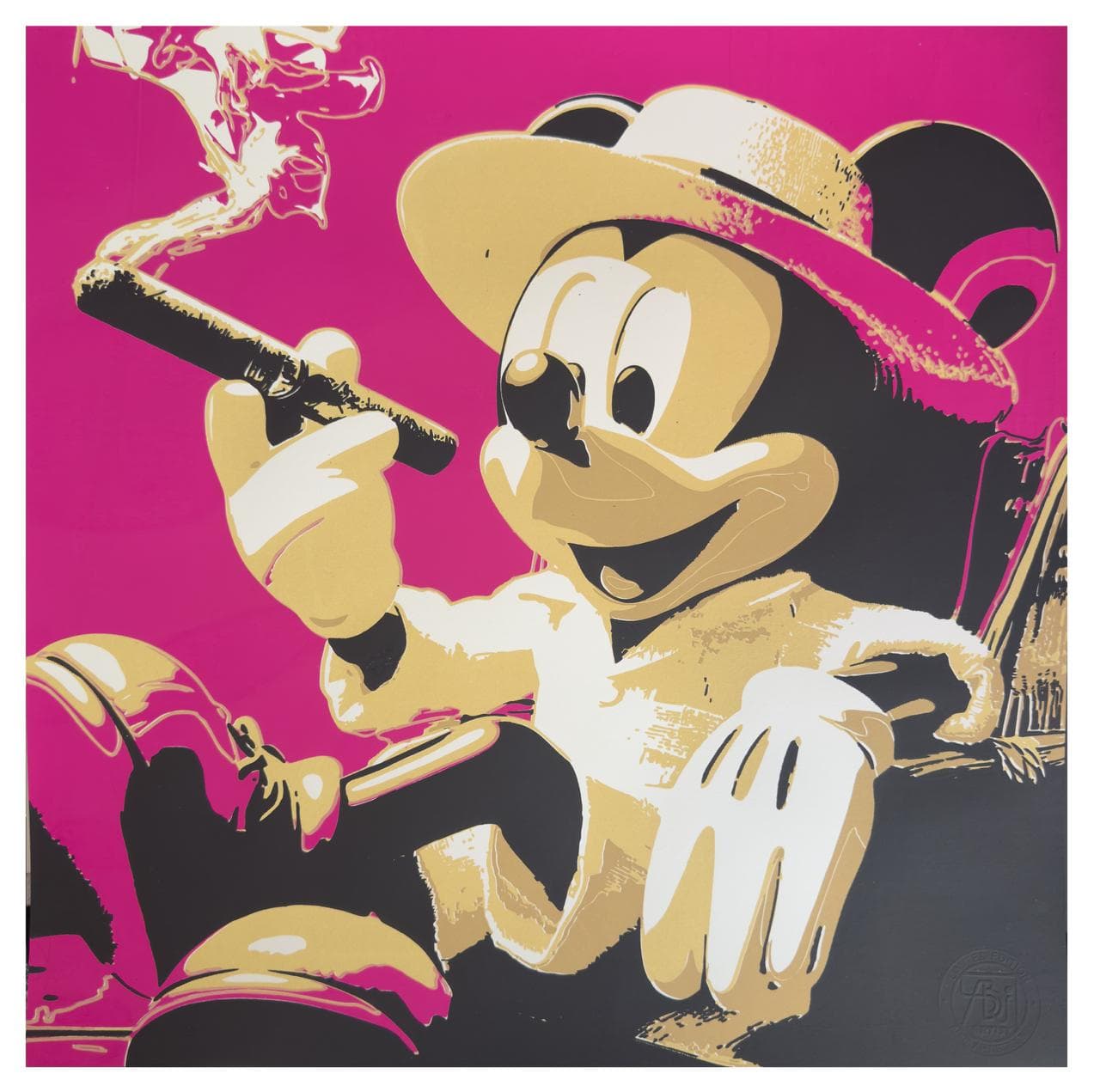 MICKEY Tropical fondo fucsia